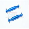 GPM For Tamiya DT-03 Upgrade Parts Aluminum Rear Dogbone (Polished) - 2Pcs Set Blue view 1