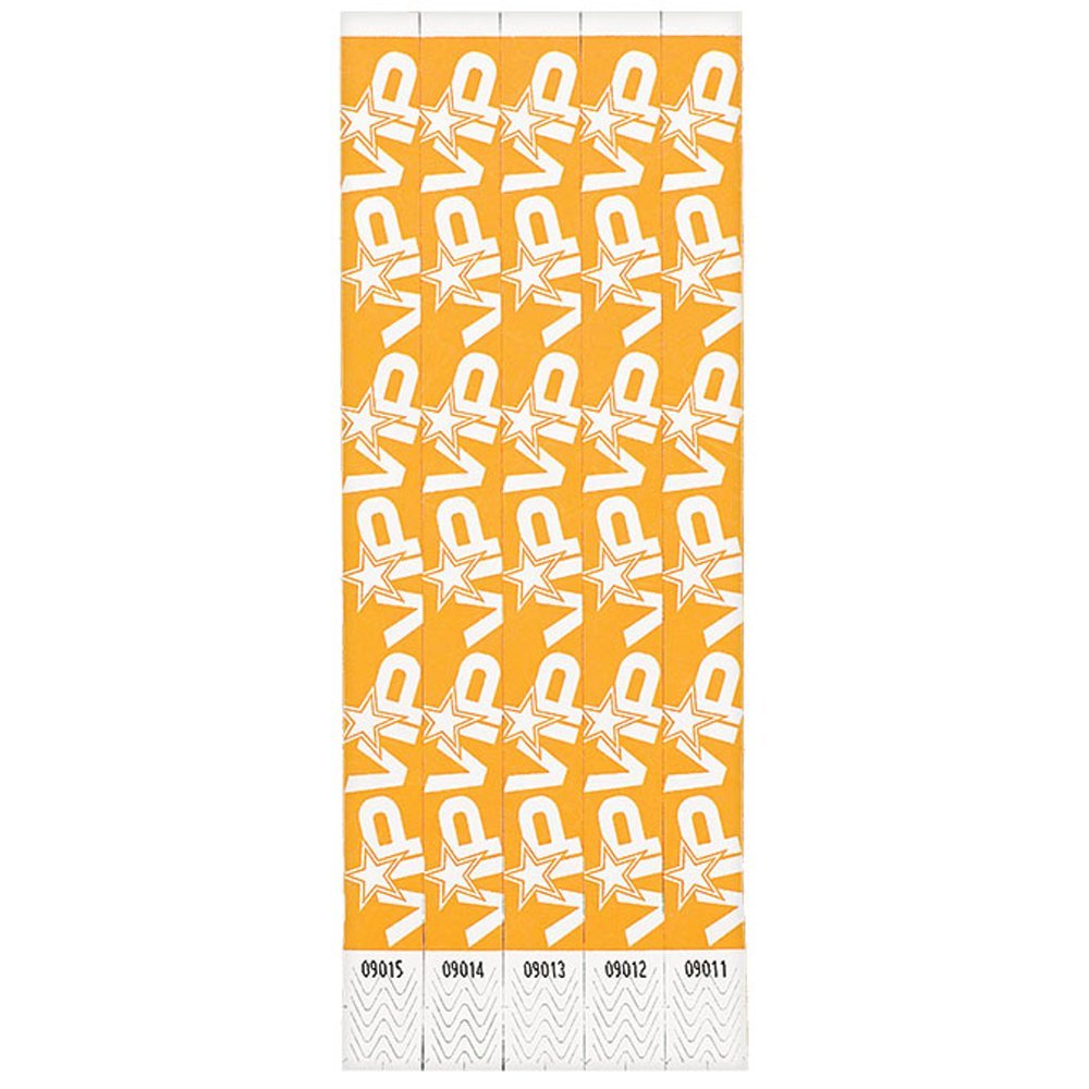 Amscan Orange VIP Star Wristbands Children's Party Supplies, One Size