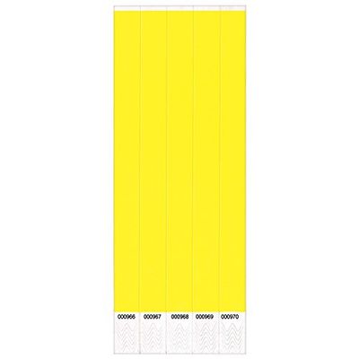 Amscan Yellow Plastic Wristbands Party Supplies, One Size