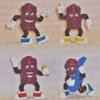 Applause 2001 California Raisins Limited Edition 2" Figure Series 4 Lot - Hardee's Promo view 1