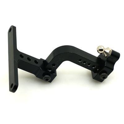 Aluminum Adjustable Drop Hitch Receiver for 1/10 Axial SCX10 RC Model Crawler Car Black #C