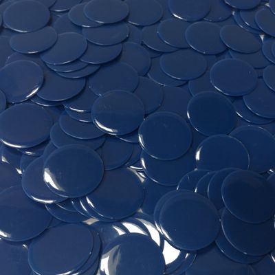 MR CHIPS Plastic Bingo Chips for Games 150 Count Bag - Solid and Transparent Colors Counting Blue 3/4 Inch