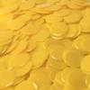 MR CHIPS Plastic Bingo Chips for Games 150 Count Bag - Solid and Transparent Colors Counting Yellow 3/4 Inch view 1