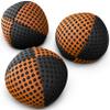 speevers Juggling Balls for Beginners and Professionals Set of 3, 14 Colors Available, 2 Layers of Net and Carry Case, Xballs Juggling Balls (Black - Orange, 3.9 oz) view 1