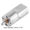 12V DC Geared Motor 100RPM Metal Reduction Electric Motor for DIY Toys RC Car Robot Model Drive view 2