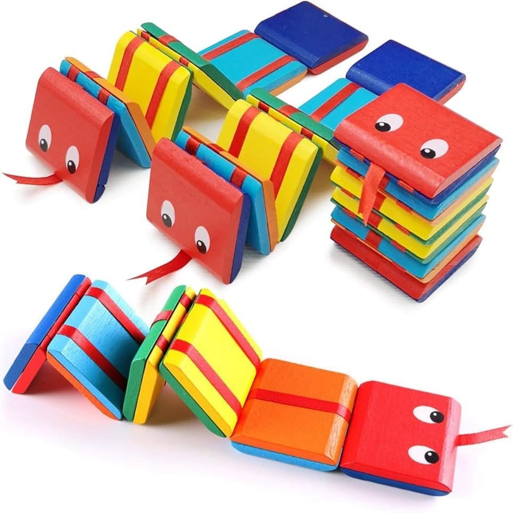 AMOR PRESENT 2PCS Jacob's Ladder, Wooden Jacobs Ladder Toys Jacobs Ladder Fidget Toy Classic Toy for Kids