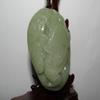 2.8"China Certified Nature Hetian Nephrite Jade Fortune Toad and Bat Pendants view 2