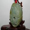 2.6"China Certified Nature Hetian Nephrite Jade Fortune Fish Pendants view 1