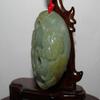 2.6"China Certified Nature Hetian Nephrite Jade Fortune Fish Pendants view 3