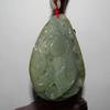 3"China Certified Nature Hetian Nephrite Jade Fortune Fish and Bat Pendants view 2