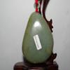 3"China Certified Nature Hetian Nephrite Jade Fortune Fish and Bat Pendants view 4