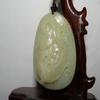 2.3"China Certified Nature Hetian Nephrite Jade Auspicious Dragon Pendants view 3
