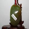 2.5"China Certified Nature Hetian Nephrite Jade Wealth Fish and Lotus Pendants view 4