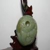 1.8"China Certified Nature Hetian Nephrite Jade Wealth Fish and Basket Pendants view 2