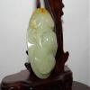 2.1"China Certified Nature Hetian Nephrite Jade Fortune Fish and Lotus Pendants view 2