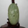 2.7"China Certified Nature Hetian Nephrite Jade Fortune Fish and Ruyi Pendants view 2