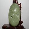 2.7"China Certified Nature Hetian Nephrite Jade Fortune Fish and Ruyi Pendants view 3