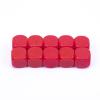 22MM Rounded Blank Six Sided Dice Lianshi Teaching Created Sesources Game Teaching Plastic Cubes Four Colors Choosable (10Pcs, Red) view 1