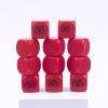 22MM Rounded Blank Six Sided Dice Lianshi Teaching Created Sesources Game Teaching Plastic Cubes Four Colors Choosable (10Pcs, Red) view 2