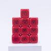 22MM Rounded Blank Six Sided Dice Lianshi Teaching Created Sesources Game Teaching Plastic Cubes Four Colors Choosable (10Pcs, Red) view 3
