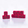 22MM Rounded Blank Six Sided Dice Lianshi Teaching Created Sesources Game Teaching Plastic Cubes Four Colors Choosable (10Pcs, Red) view 4