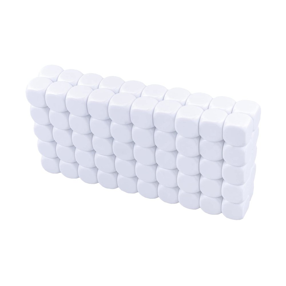 22MM Rounded Blank Six Sided Dice Lianshi Teaching Created Sesources Game Teaching Plastic Cubes Four Colors Choosable