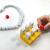 10/100Pcs 14MM Square Blank Six Sided Dice Teaching Created Sesources Game Teaching Plastic Cubes White Yellow Red view 4