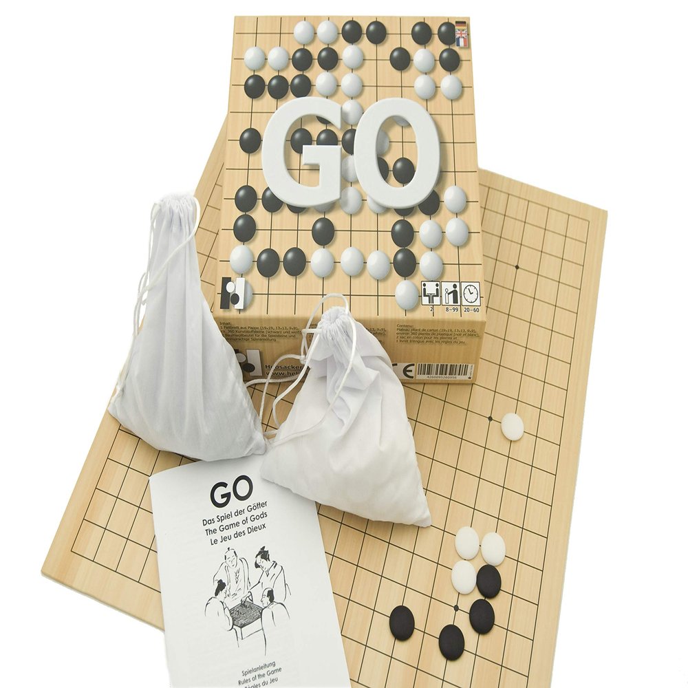 3-in-1 Beginner Go Set with Cardboard Board and Plastic Stones