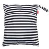 Damero Travel Wet and Dry Bag with Handle for Cloth Diaper, Pumping Parts, Clothes, Swimsuit and More, Easy to Grab and Go (Large, Black Strips) view 1