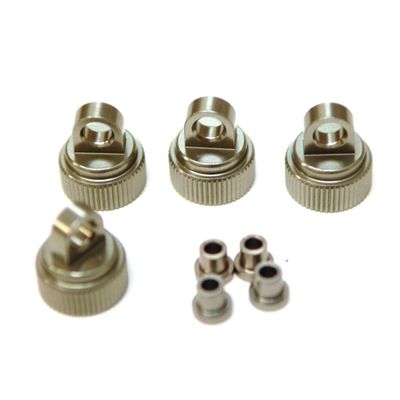 ST Racing Concepts ST8361GM CNC Machined Aluminum Shock Caps for Traxxas 4Tec 2.0, Gunmetal (4)