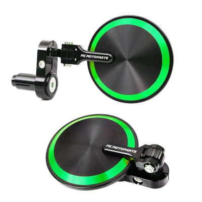 Green Reborn CNC Bar End Mirrors Compatible with X-MAX 400 2013-2016