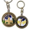 Armor Coin & Emblem - Portland Oregon Temple Keychain  LDS Temple Commemorative Medallion Key Ring, Faith Inspired Christian Keepsake, Brass Base with Decorative Plating view 1