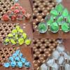 2.5" Wood Board Games Set Chinese Checkers Game with Glass Marbles Hexagon Board Games for Family view 4