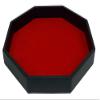 RNK Gaming 11.5 Inch Octagon Dice Rolling Tray PU Leather and Velvet (Red) view 1