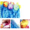 1 Set 40cm Kids Party Hawaii Dress Hula Grass Skirt - Double Layer Thickened HawaiiSkirt for Luau Party Decorations Supplies Purple view 4