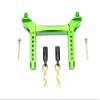 GPM For Traxxas TRX-4 Trail Defender Crawler/TRX-6 Merc-Benz G63 Upgrade Parts Aluminum Front Body Mount & Post - 1 Set Green view 1
