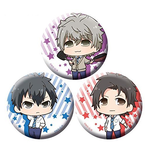 Convenience Store Kareshi Sanagi, Asukami, Sakurakoji Kanachibi Can Badge Set of 3