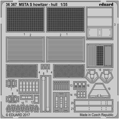 Eduard Accessories Model 36367 Accessories MSTA S Howitzer Hull for Zvezda