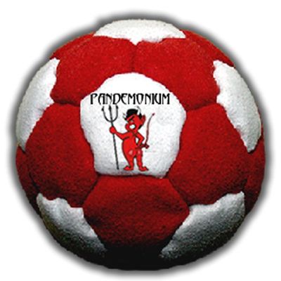 Pandemonium Footbag Inferno 32 Panels Hacky Sack pro Bag pellets & Iron weigthed at 60g