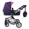Bayer: Pram Neo City - Blue, Pink - Dolls Up to 20", Shoulder Bag, Convert to Jogger Pushchair, Foldable, Direction Changing, Kids Age 3+ view 3