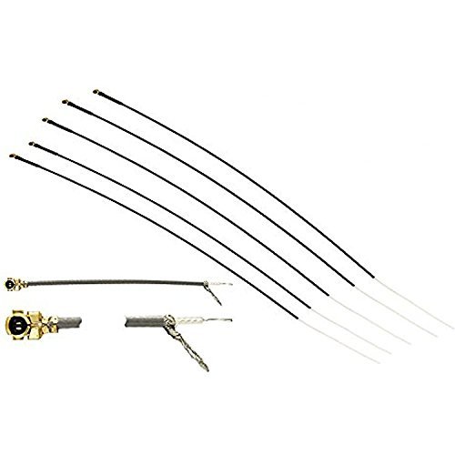 5pcs 2.4G IPEX Silvering Feeder line Antenna Replacement for FUTABA/FRSKY/JR Receiver - 20cm Ships from USA