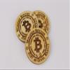 (50) Wooden Bitcoins view 1