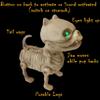 Animated Mini Pup Skeleton / Barking Mini Boneyard Pup with Wagging Tail, Moving Jaw and Light Up Eyes view 2