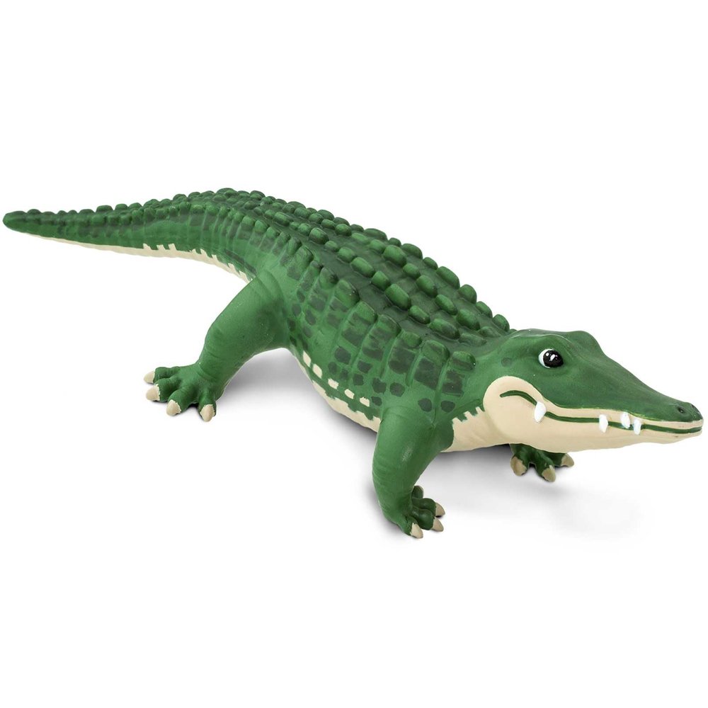 Safari Ltd. Bernie The Gator Figurine - Detailed 5.5" Plastic Model Figure - Fun Educational Play Toy for Boys, Girls & Kids Ages 3+