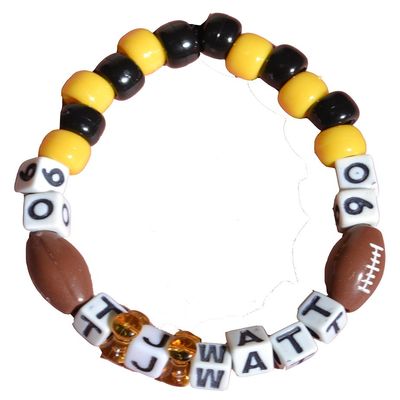 Alberts Gifts T.J.Watt #90 Beaded Bracelet