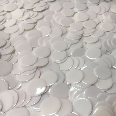 MR CHIPS Plastic Bingo Chips for Games 1000 Count Bag - Solid and Transparent Colors Counting White 3/4 Inch