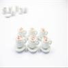 Dollhouse Miniature Drink Beverage Christmas Santa Set 6 Coffee Ceramic Cup Saucer Supply 14165 view 2