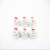 Dollhouse Miniature Drink Beverage Christmas Santa Set 6 Coffee Ceramic Cup Saucer Supply 14165 view 3