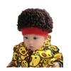 WeeH Kids Wig Hats Halloween Costume Cosplay Winter Kinnted Hat for Boy Girl (Red) view 1