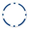 DA VINCI 100 11.5 Gram Blank 8 Stripe Poker Chips for Use with Custom Labels, Make Your Own Personalized Poker Set (Blue) view 1
